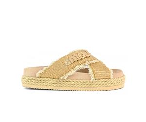 Mou - Sandalette en Corde Croisée Naturelle - Femme - Chaussures - Beige - Taille: 39 EU