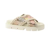 Mou - Sequins Criss-Cross Bio Sandal - Femme - Chaussures - Beige - Taille: 36 EU