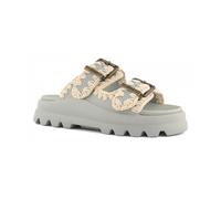 Mou - Two-Buckle Slide - Femme - Chaussures - Vert - Taille: 39 EU