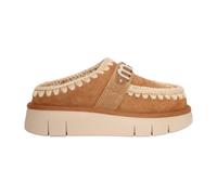 Mou - Zoccolo Bounce Suede - Letter Logo - Femme - Chaussures - Brun - Taille: 39 EU