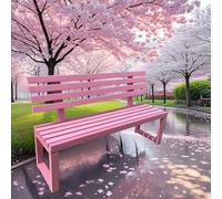 Moubhjd Bancs en métal extérieur Chaise de Repos à l'épreuve des intempéries Frame de Fer Moderne Porche Patio Bancs de Jardin pour Cours, serres, gymnases, Conçu pour Durer an après an