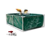 Moubhjd Bassin de Jardin Hors Sol, Bassin Poisson Exterieur Jardin, Piscine Hors Sol rectangulaire, Réservoir d'eau d'aquaculture, Piscine À Poissons for L'élevage De Koi(Size:L200xW150xH50cm)