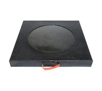 Moubhjd Coussinets de nivellement en caoutchouc Blocs de vérins empilables capacité de Charge pour camion à godets, épave, camping-car(Size:Thickness:8cm+L:60xW:60cm+3Pcs)
