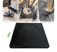 Moubhjd Coussinets de nivellement en caoutchouc Blocs de vérins empilables capacité de Charge pour camion à godets, épave, camping-car(Size:Thickness:5cm+L:40xW:40cm+3Pcs)