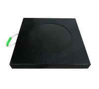 Moubhjd Coussinets de nivellement en caoutchouc Blocs de vérins empilables capacité de Charge pour camion à godets, épave, camping-car(Size:Thickness:8cm+L:50xW:50cm+2Pcs)