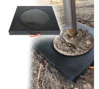 Moubhjd Coussinets de nivellement en caoutchouc Blocs de vérins empilables capacité de Charge pour camion à godets, épave, camping-car(Size:Thickness:7cm+L:50xW:50cm+4Pcs)