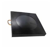 Moubhjd Coussinets de nivellement en caoutchouc Blocs de vérins empilables capacité de Charge pour camion à godets, épave, camping-car(Size:Thickness:6cm+L:70xW:70cm+1Pcs)