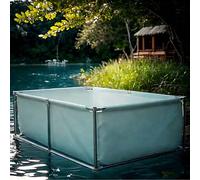 Moubhjd Pisciculture Hors Sol Pisciculture, Bassin d'aquaculture, réservoir d'eau, Grand Couteau épais, Tissu de grattage résistant aux intempéries et à l'oxydation spécial(Size:L100xW300xH60cm)