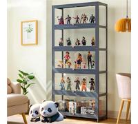 Moubhjd Vitrine à 1/2/3/4/5 Niveaux, Armoire de curiosités avec Portes en Acrylique, vitrine de Figurines et de Collection de curiosités, étagère et bibliothèque pour Salle de Jeux, Chambre à Coucher