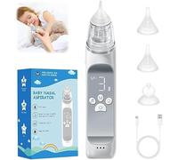 Mouche Bébé Électrique 3 Niveaux D'aspiration Portable Et Rechargeable Lumière Apaisante Et Fonction Musicale Mouche Pour Enfants (Bleu)