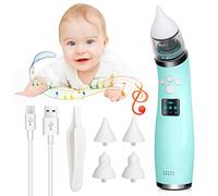 Mouche Bébé électrique, Aspirateur Nasal Rechargeable avec 4 Silicone Buses, Dégage les nez Bouchés Rapidement et en Douceur, Automatique Morve Nettoyant pour Bebe, Nouveau nés, Enfant