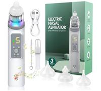 Mouche bébé électrique AVCE 5 niveaux d'aspiration, 3 embouts interchangeables, anti-reflux, avec musique apaisante et lumière douce