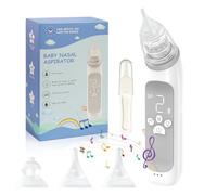 Mouche Bébé Électrique | Mouche Bebe | 3 niveaux d'aspiration, 3 tailles Embout, lumière apaisante et fonction musicale - Portable et Rechargeable USB-C