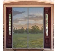 Mouche Moustique Moustiquaire 90 x 250 cm Moustiquaire Aimantée Fenetre Installation Simple Rideau Maille Rideau Pour Baie Vitree, Gris