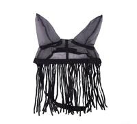 Mouche pour cheval avec pompons, filet respirant et réglable, en polyester doux, pour équipement d'équitation, protection du cheval (taille S)