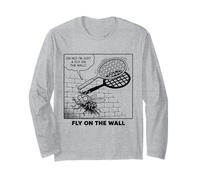 Mouche sur Un Mur - Design Amusant pour Enfants et Enseignants - Idiom Manche Longue