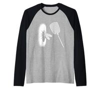 Mouche sur Un Mur - Design Amusant pour Enfants et Enseignants - Idiom Manche Raglan