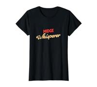 Moucheron Amusant Midge Whisperer T-Shirt Graphique avec Valeur, Femme, Noir, L