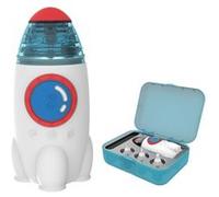 Mouches bébé Électrique Wabecil Musique Aspirateur Nasal,Fusée,112*54*54mm-Blanc G