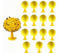 Mouches de Fruits Jaunes Boules d'insectes collantes, Attrape Mouche Interieur,Naturel et écologique piège à Mouches de Fruits, Fourmis, moustiques et araignées,trampa Para moscas de fruta