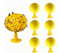 Mouches de Fruits Jaunes Boules d'insectes collantes, Attrape Mouche Interieur,Naturel et écologique piège à Mouches de Fruits, Fourmis, moustiques et araignées,trampa Para moscas de fruta