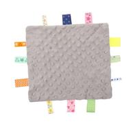 Mouchoir Apaisant pour Bébé en Tissu Pelucheux, Doudou de Sommeil | Noir, sans Odeur Particulière, Format Unique, Serviette Douce pour Tout-petits