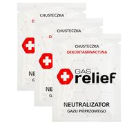 Mouchoir neutralisant le spray au poivre Gas Relief - 3 pcs.