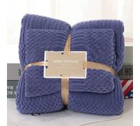 Mouchoirs Élégants Avec Motif De Grille Porte-Bonheur,Ensemble De Serviettes De Bain Douces Et Absorbantes - Type Dark Blue-2pcs Set