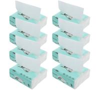 Mouchoirs en Papier Blancs 8 Pièces en Pâte de Bois, Triple Épaisseur