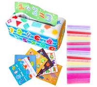 Mouchoirs - Jouet pour bébés et Tout-Petits - Écharpe Douce colorée, Jouets éducatifs, Jouets froissés pour 3, 6, 9, 12 Mois, Petits, Cadeau pour Nouveau-né