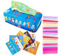 Mouchoirs | Jouets sensoriels pour bébés | Jouets sensoriels pour bébés, tirer, trier, froisser, couleurs et motifs, jouet pour bébé, cadeau pour 6 mois ou plus, 1 2 3 ans