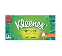 Mouchoirs - KLEENEX - Balsam - Boîte de 72 - Lot de 8 - Doux et apaisants