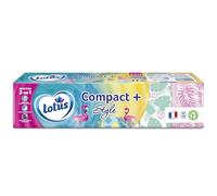 Mouchoirs LOTUS COMPACT+ STYLE x18 étuis
