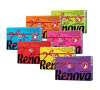 Mouchoirs Renova Color Red Label, 40 paquets de 6 etuis de 9 mouchoirs