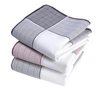 Mouchoirs Tissu Homme Premium 100% Coton Peigné - 45cm x 45cm - 3 Pièces - Modèle A29