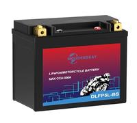 MOUDENSKAY Batterie Lithium Moto 12V Lithium Powersports Batterie avec BMS,LiFePO4 Batterie de démarrage moteur pour motos,ATV,UTV,Scooter,Motoneige,4 Wheeler,et plus(YTX5L-BS 3AH 300CCA)