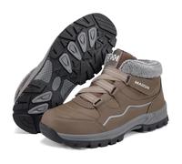 Moudn Bottes de neige pour homme, bottes d'hiver doublées et chaudes boots | Bottes d'hiver hautes et doublées, résistantes à l'abrasion, antidérapantes et imperméables