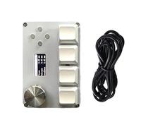 MOUDOAUER Clavier mécanique 8 touches de bureau petite taille 4 touches programmables pour copier accessoire de jeu