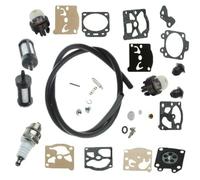 MOUDOAUER Kit de carburateur de rechange pour débroussailleuse STIHL FS44 FS36 FS40, tuyau de carburant, ampoule d'amorçage, kit d'accessoires de réparation de bougie d'allumage
