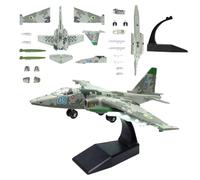 MOUDOAUER Modèle d'avion d'attaque soviétique Sukhoi SU-25 à l'échelle 1/72 en plastique moulé sous pression pour collection (inassmeabled)