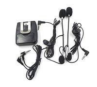 MOUDOAUER Système de communication pour casque de moto - Interphone 2 voies - Talkie-walkie avant et arrière - Accessoire MP3