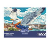 Mouette 1000 Pièces Puzzle pour Adultes Enfants, Défi Jouets, Cadeau, Jouet pour Enfant, Jeu Éduchatif, Qualité Premium 38x26cm/1000pcs