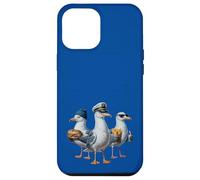 Mouette Capitaine Drôle Oiseaux Volent Frites Et Sandwich Coque pour iPhone 12 Pro Max