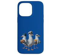 Mouette Capitaine Drôle Oiseaux Volent Frites Et Sandwich Coque pour iPhone 14 Pro Max