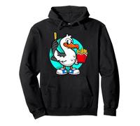 Mouette drôle avec des Baskets Frites Beach Bird Lover Sweat à Capuche