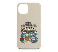 Mouette écrasant Lentement 4e année Paresseux géographie étudiant Coque pour iPhone 13