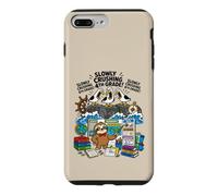 Mouette écrasant Lentement 4e année Paresseux géographie étudiant Coque pour iPhone 7 Plus/8 Plus