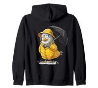 Mouette en colère Jaune imperméable avec Parapluie Sweat à Capuche