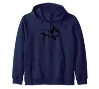 Mouette Oiseau Troupeau trésor Silhouette Noire Sweat à Capuche