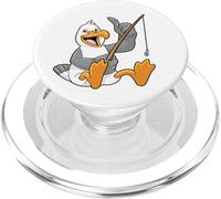 Mouette Pêcheur Canne à pêche Pêche PopSockets PopGrip pour MagSafe